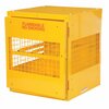 Vestil Yellow Cylinder Cabinet Horizontal 4 Cylinder Capacity Knock Down CYL-H-4-KD
